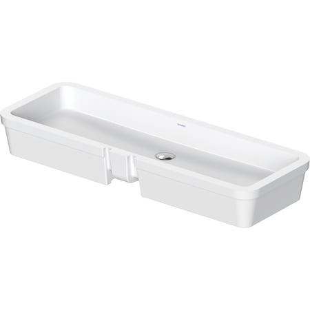 Duravit Vero Air Undermount Sink 39 3/8  White High Gloss, Number Of Faucet Holes: 0, Overflow, Ground - 0384100017